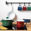 pol pm Garnek emaliowany na indukcje Emalia Polska Pleszew Retro 22 cm 5 3 l czerwony 5365 1