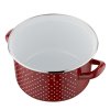 pol pm Garnek emaliowany na indukcje Emalia Polska Pleszew Retro 22 cm 5 3 l czerwony 5365 6