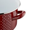 pol pm Garnek emaliowany na indukcje Emalia Polska Pleszew Retro 22 cm 5 3 l czerwony 5365 5