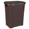 Prádelní koš s víkem RATAN 55 l hnědý