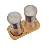 Mlýnek na koření s táckem 2 ks