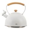 Čajník s píšťalou WHITELINE 2,9 l bílý