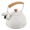 Čajník s píšťalou WHITELINE 2,9 l bílý