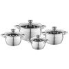 Nerezové hrnce Florina Oliver sada 8ks