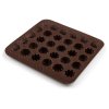 Silikonové formičky na čokoládu Banquet CULINARIA Brown 21,4 x 20,6 cm květy