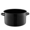 Smaltovaný kastrol s poklicí Florina 15l černý