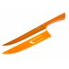 Nerezový porcovací nůž s nepřilnavým povrchem Banquet FLARET 33,5cm oranžová