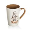 Keramický hrnek Banquet COFFE BEST FRIEND 450ml bilá