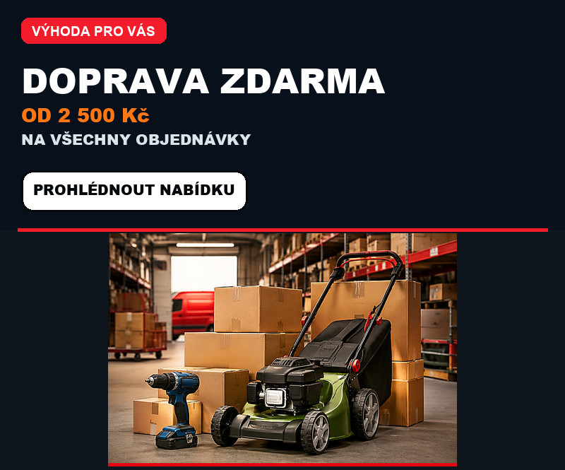 Doprava zdarma při nákupu nad 2 500 Kč