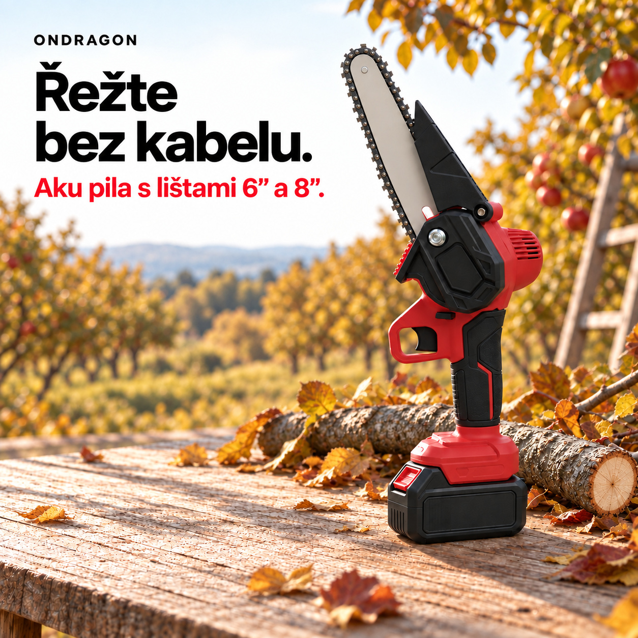 Aku pila pro práci bez přívodního kabelu