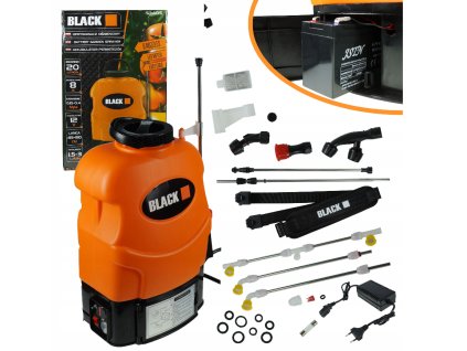 Aku postřikovač Black 20L + Mega výbava