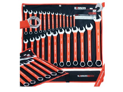 Screenshot 2025 02 14 at 10 07 45 DUŻY ZESTAW KOMPLET KLUCZEY PŁASKICH GUMA 6 36MM 25EL MATA BENSON BY BLACK 16030 za 189 zł z Starachowice Allegro.pl (17235598306)