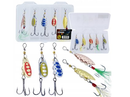 Screenshot 2025 09 24 at 12 24 54 ZESTAW 5 BŁYSTEK OBROTOWYCH 3G MULTI KOLOR HOKKAIDO SPINNERS W PUDEŁKU 5905427504078 16520452577 Allegro