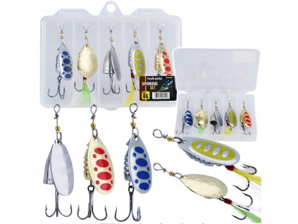 Screenshot 2025 09 24 at 12 47 44 ZESTAW 5 BŁYSTEK OBROTOWYCH 8G MULTI KOLOR HOKKAIDO SPINNERS W PUDEŁKU 5905427504122 16528378367 Allegro