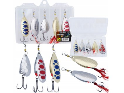 Screenshot 2025 09 24 at 13 08 23 ZESTAW 5 BŁYSTEK OBROTOWYCH 12G MULTI KOLOR HOKKAIDO SPINNERS W PUDEŁKU 5905427504160 16522112890 Allegro