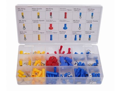 Sada izolovaných konektorů 160 ks. kd10487