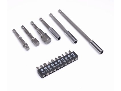 Sada držáků, adaptérů a bitů, 16 ks. KD10955