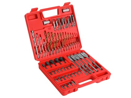 Sada vrtáků, bitů, nástavců, 57 ks KD11272