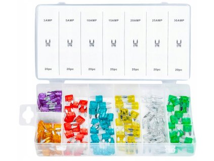 Automobilové pojistky 140 ks 3-30 a kd1301