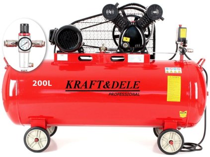Olejový kompresor 200 l, 2 písty KD1473 + separátor!