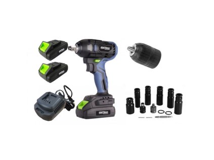 akumulátorový klucz udarowy 21v - sada kd3408