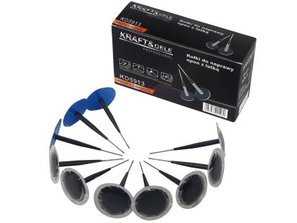 Kolíky na opravu pneumatik s náplastí 6 mm, 10 kusů KD5913