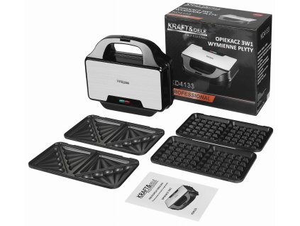 Elektrický toustovač s vyměnitelnými vložkami 1500 W KD4133