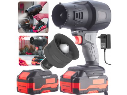 Akumulátorový foukač listí Boxer 24 V Turbo Jet – 2 × baterie + nabíječka, výkonný zahradní pomocník