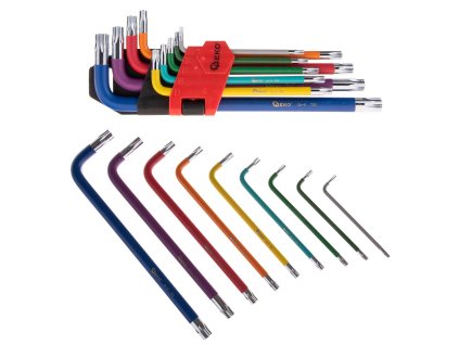 54921 barevne torx klice t10 t50 9 ks crv 6 48