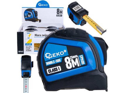 57087 dvoustranny nylonovy svinovaci metr s automatickou aretaci 8 m 25 mm trida i kartonova krabicka 6 60