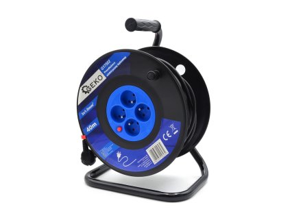 57150 elektricka prodluzovaci snura s navijakem 3x1 0 mm2 40 m 1