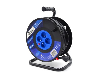 57165 elektricka prodluzovaci snura s navijakem 3x1 5 mm2 50 m 1