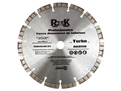 60012 kotouc na zelezobeton 230x12x22 23 mm turbo professional r amp k 25