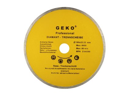 60057 kotouc prumer 180 mm x 22 23 plny geko 50