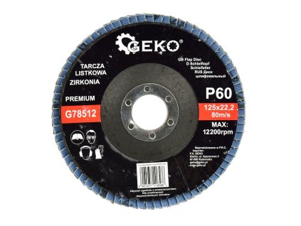 61125 listovy kotouc cyrkon 125 mm p60 geko premium 10 200