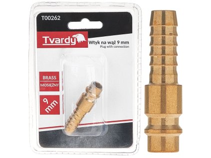 62028 mosazna zastrcka pro hadici 9 mm typ samec 1 10 100