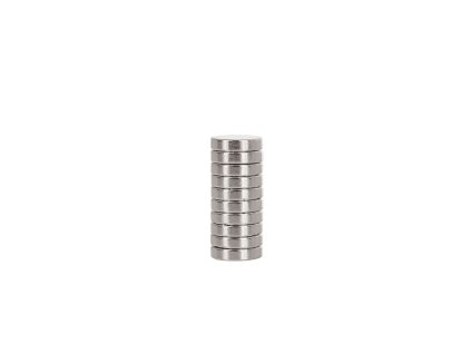63126 neodymovy valecny magnet 8x2 mm 10