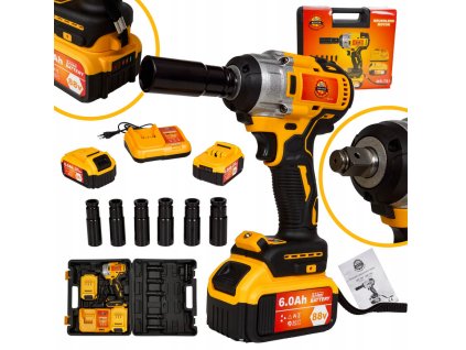 Screenshot 2025 04 15 at 09 04 12 MEGA ZESTAW KLUCZ UDAROWY 2 AKUMULATOR 6ah 88V nasadki xxxl (6951193130224) • Cena Opinie • Zestawy elektronarzędzi 14803439901 • Allegro