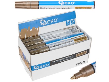 64767 permanentni olejovy fix zlaty vystavni karton 24 480