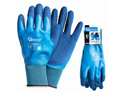 66204 pracovni rukavice vodeodolne velikost 8 polyester latex 12 120
