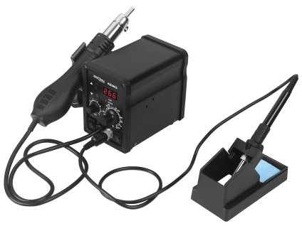 Profesionální plastová spawarka KD3463 s páječkou a horkovzdušnou stanicí