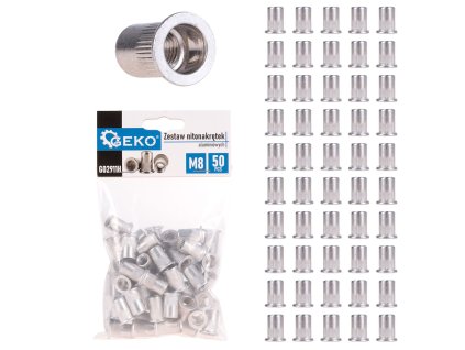 68448 sada hlinikovych nytovacich matic m8 1 0 3 5 50 ks 60