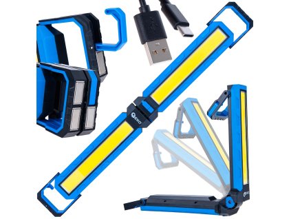 69810 skladaci dilenska lampa s magnety led cob 10 w 4000 mah 1000 lm 25