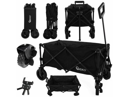 69873 skladaci zahradni vozik plazovy 127 l 100 kg 1