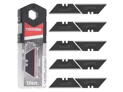 72249 trapezove cepele pro noze 60x19x0 6 mm sk2h 10 ks 10 240