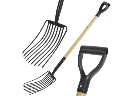 72819 vidle hospodarske vidle s 9 zuby drevena rukojet 135 cm 6