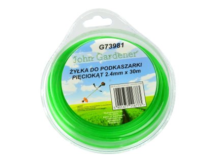 72867 vlasec pro strunovou sekacku petiuhelnik 2 4 mm x 30 m 10 80