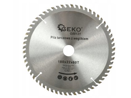 Screenshot 2025 04 17 at 20 11 56 Tarcza do drewna GEKO 180x22mm T60 (5901477001291) • Cena Opinie • Tarcze 15530870219 • Allegro