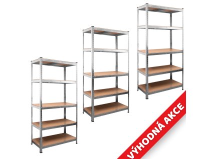 Výhodná akce: 3x Regál XXLStorage