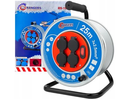 Screenshot 2025 06 05 at 14 58 34 Przedłużacz Bębnowy 25m 3×2 5mm² Metalowy Bęben 4 Gniazda Rangers (5906293851457) • Cena Opinie 17562225186 • Allegro